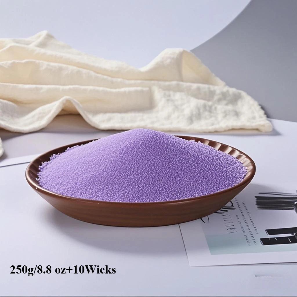 Homemade Candle: Colorful sand wax