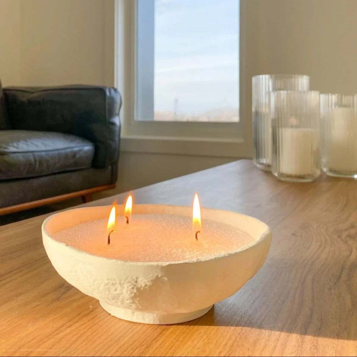 Homemade Candle: Colorful sand wax